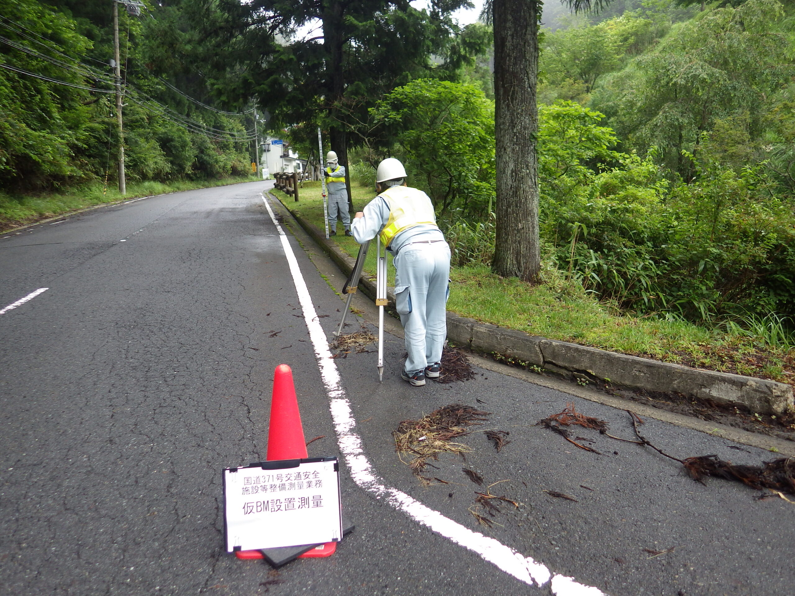 国道371号交通安全施設等整備測量業務